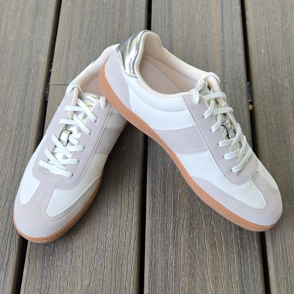J.Crew leather tennis shoes